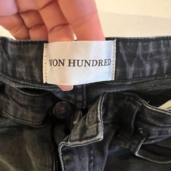 WON HUNDRED Dean A Men’s Jeans Size 33 Waist Black Slim Straight - Picture 9 of 11